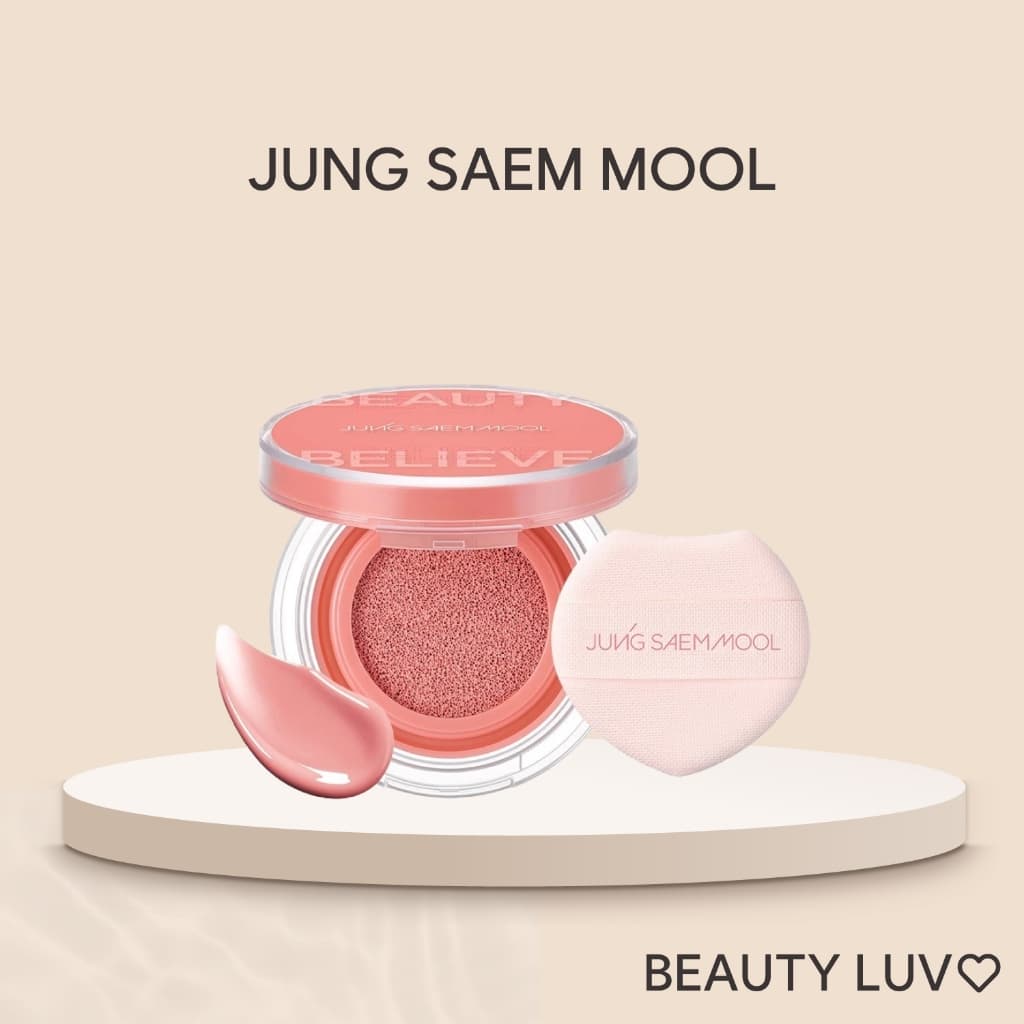 [JUNG SAEM MOOL] Blush Com Almofada Artística | 10 Opções De Cores