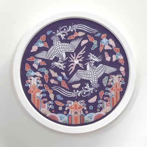 Porta-Copos De Diatomita Tradicional Phoenix De Fabricação Coreana | Chá Heritage Coreano Tapete Absorvente Para Bebidas