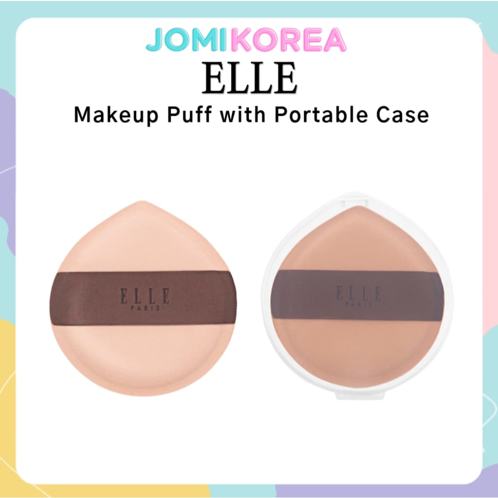 ELLE PARIS BIG Puff De Maquiagem Com Estojo Portátil , 1 Unidade