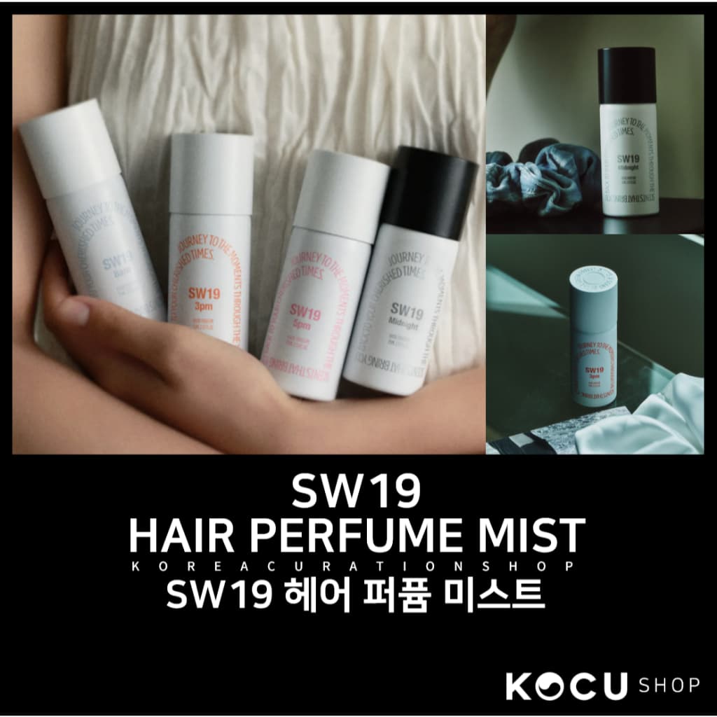 SW19 Hair Perfume Mist 75ml (4 Fragrâncias) | Perfume Capilar Vegano | Hair Mist | Cuidado Capilar Hidratante | Perfume Capilar Portátil