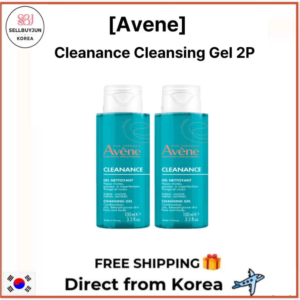 [Avene] Gel De Limpeza Cleanance 100ml 2pcs | Sabonete Facial E Corporal