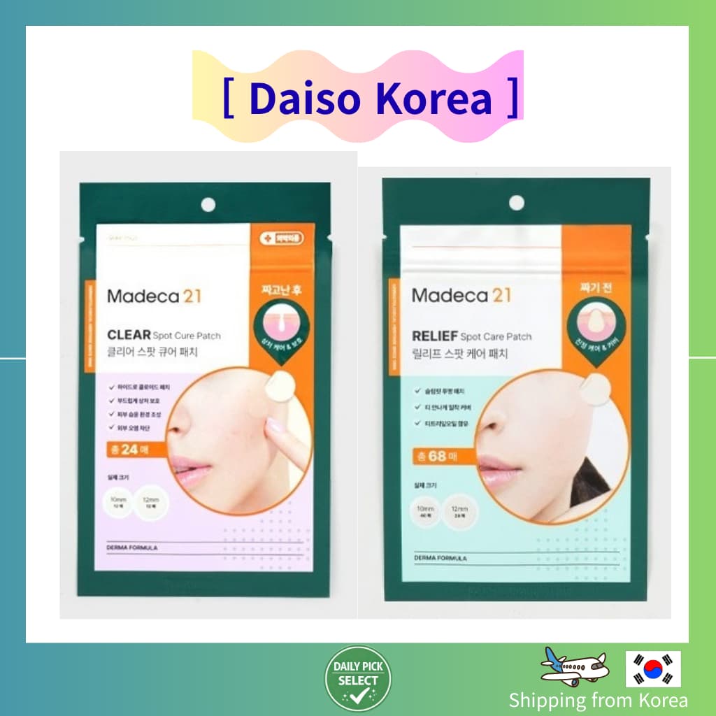 [Madeca21] Adesivo De Cura Para Manchas Transparentes 24ea Cuidados Com De Alívio 68ea Acne Coreia