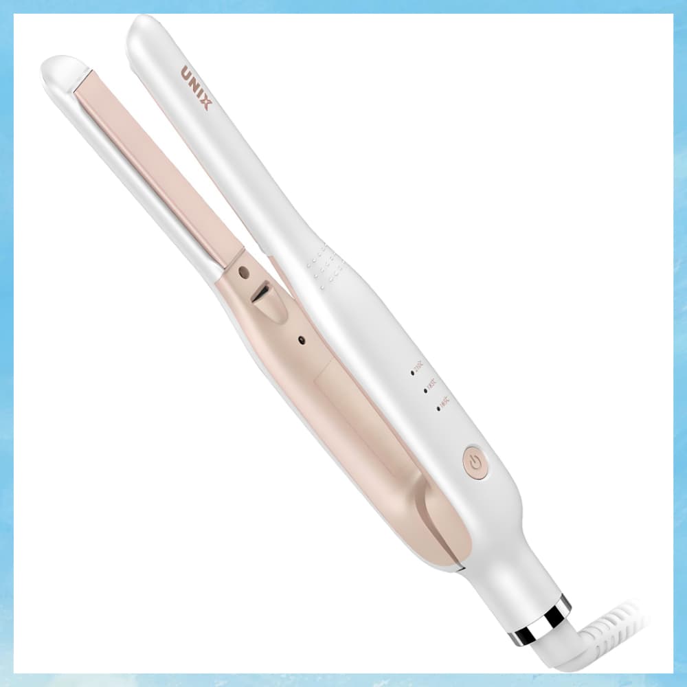 Ferro De Cabelo Com Volume De Raiz UNIX UCI-A2939 Branco 1 Peça 3 Configurações De Calor Placa Fina De Cerâmica Para Raí