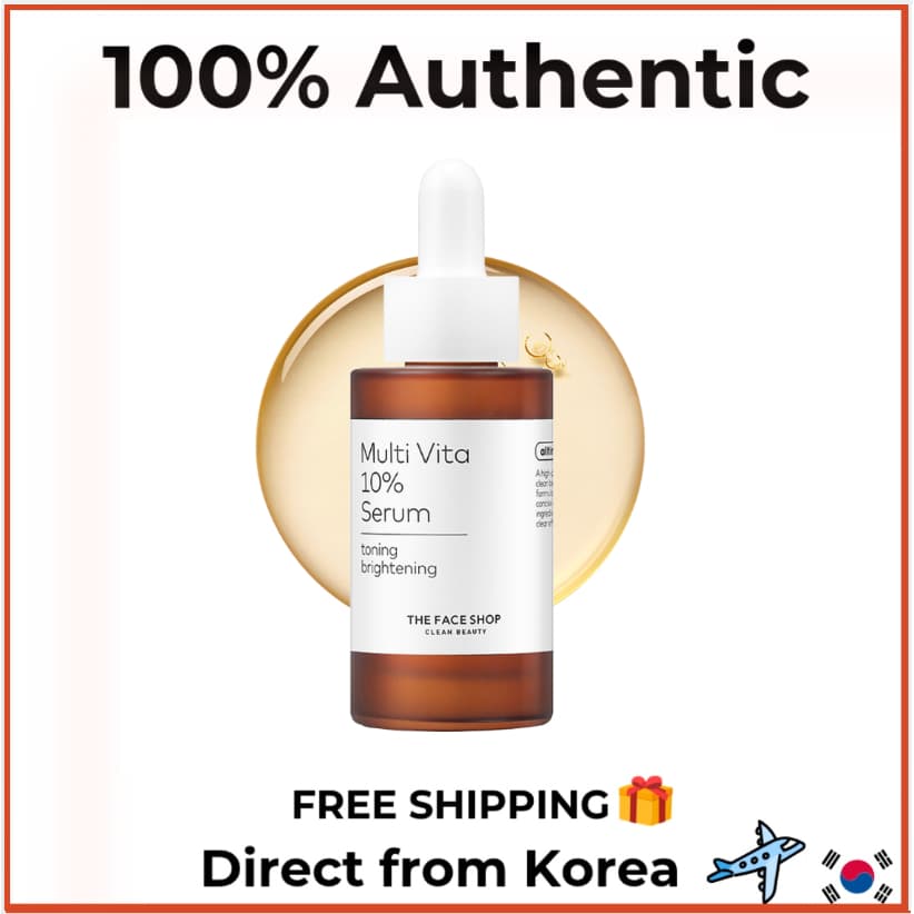 [The Face Shop] Ultimate Multi Vita 10 % Soro 30ml | Hidratante Iluminador Da Pele K-Beauty