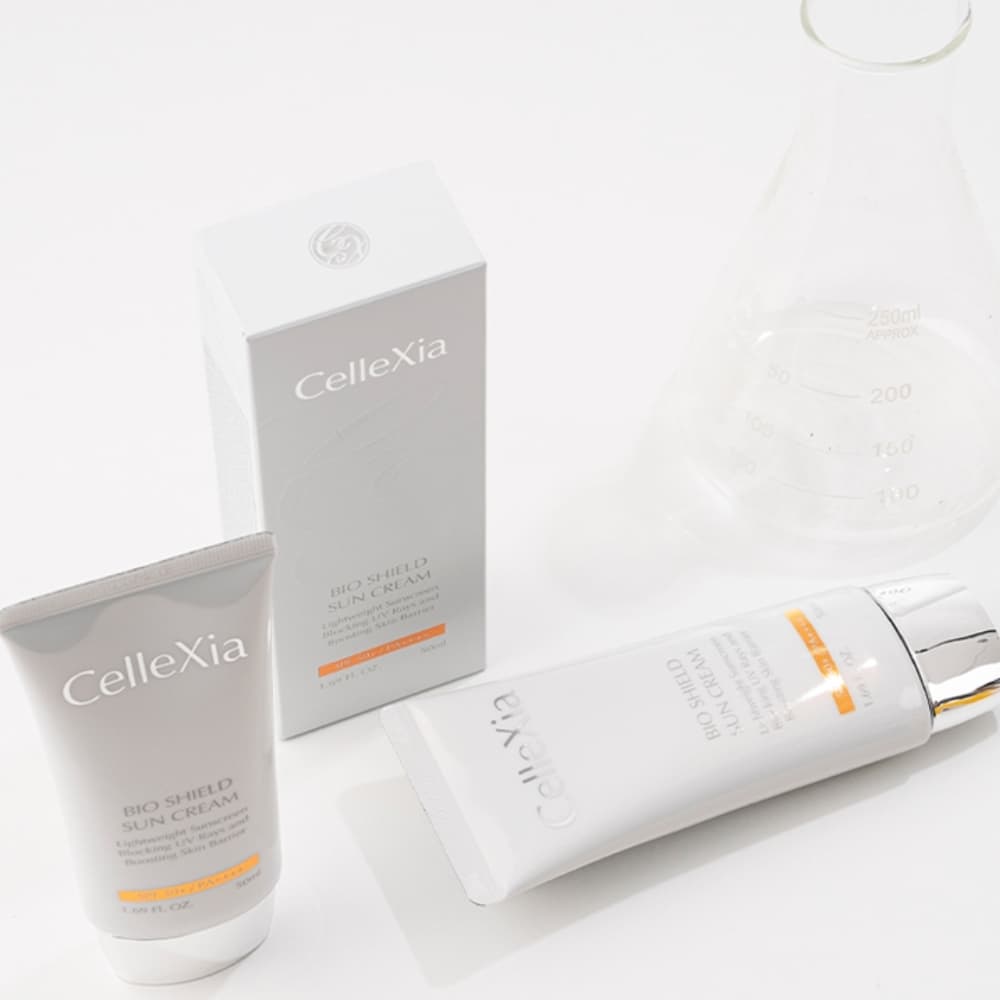 CelleXia Bio Shield Sun Cream 50ml Protetor Solar Facial Diário Hidratante Leve
