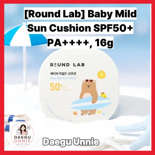 [Round Lab] Almofada Solar Suave Para Bebê Fps50 + PA + , 16g , Fabricada Na Coreia