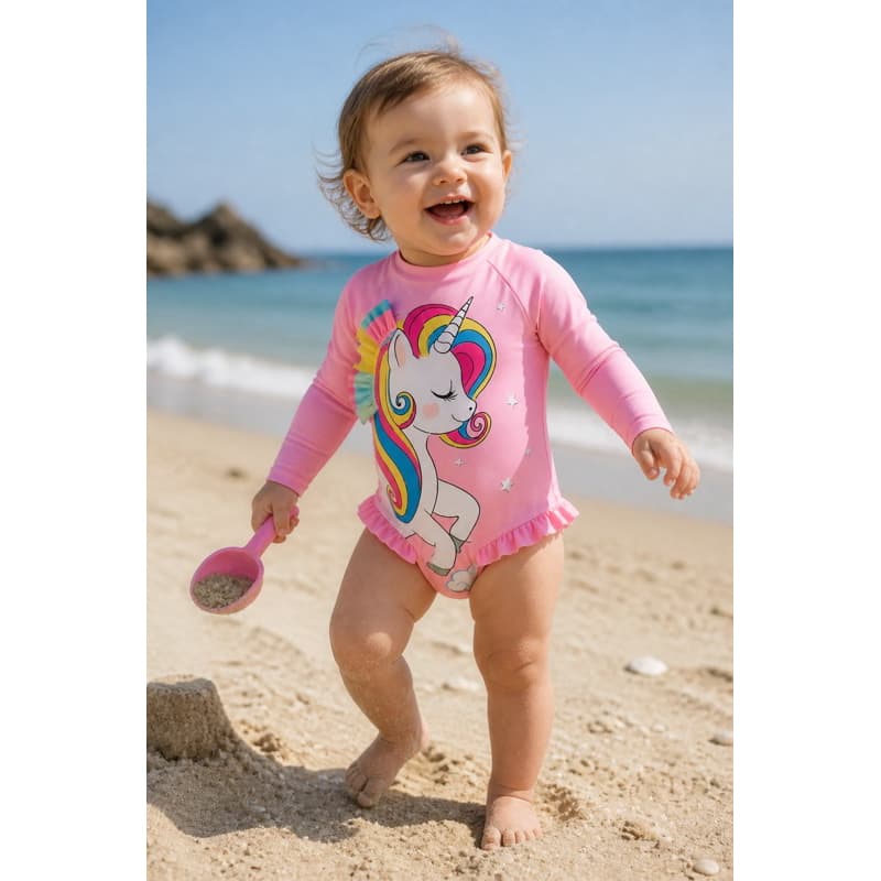 Maiô Unicórnio 🦄 Infantil Natação Biquíni Piscina Praia F0069