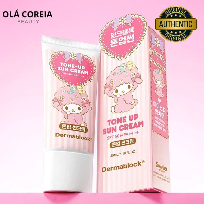 DAISO-Creme Solar Tonificante Dermablock 35 ml X My Sweet Piano