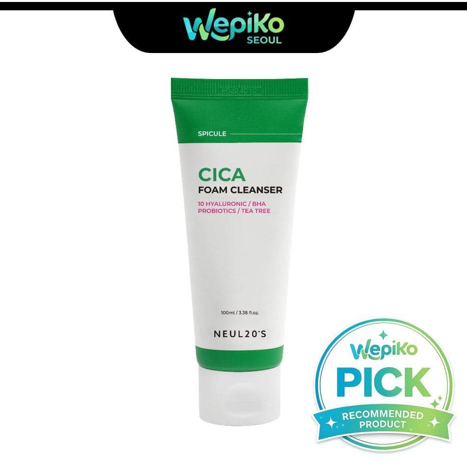 [PRONTA ENTREGA] Espuma De Limpeza Facial NEUL20'S Spicule Cica 100ml | Sabonete Facial Com BHA Antiacne Limpeza De Poros Pele Sensível
