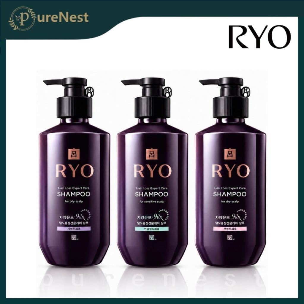 [RYO] Jayangyunmo 9EX Expert Shampoo Para Cuidados Com O Couro Cabeludo 400ml/Tratamento 330ml
