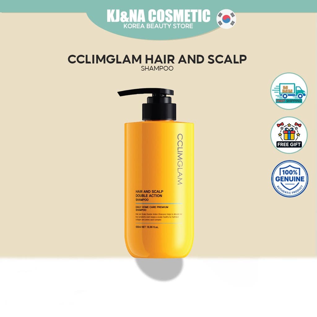 CCLIMGLAM Shampoo Dupla Ação Para Cabelo E Couro Cabeludo 500ml