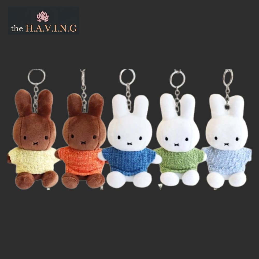 [MIFFY] Chaveiro De Pelúcia KR Tweed 13cm_Bag Charm Boneca