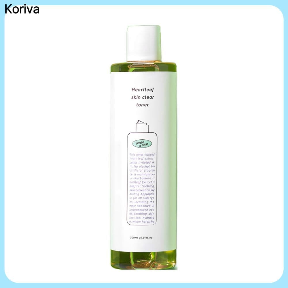 What A Skin Heartleaf Clear Toner 300ml Hidratante Facial Diário Cuidados Com Pele 1 Unidade