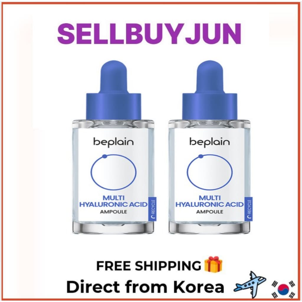 [BEPLAIN] Ampola Hidratante Multi Ácido Hialurônico 30ml Conjunto 2pcs | Soro