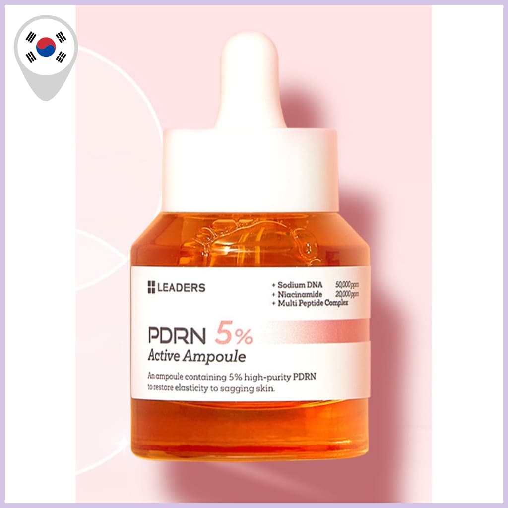 [LEADERS] PDRN 5% Ampola Ativa 30ml - Soro de DNA de Salmão de Alta Pureza para Firmicidade e Elasticidade da Pele