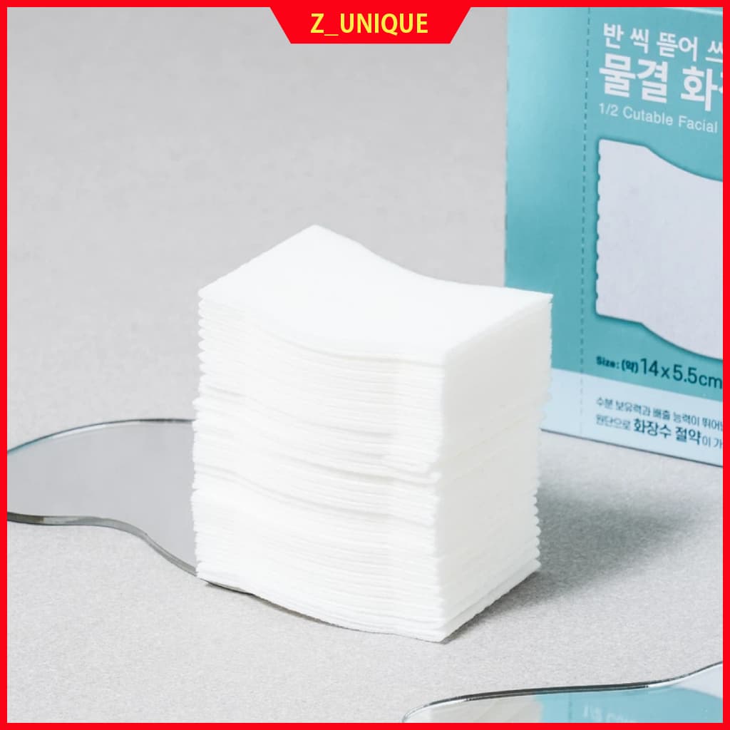 [Daiso Korea] Almofadas De Algodão Esponja Tipo Meia Onda Fabricadas Na Coreia (72 Folhas)-Pele Vegana