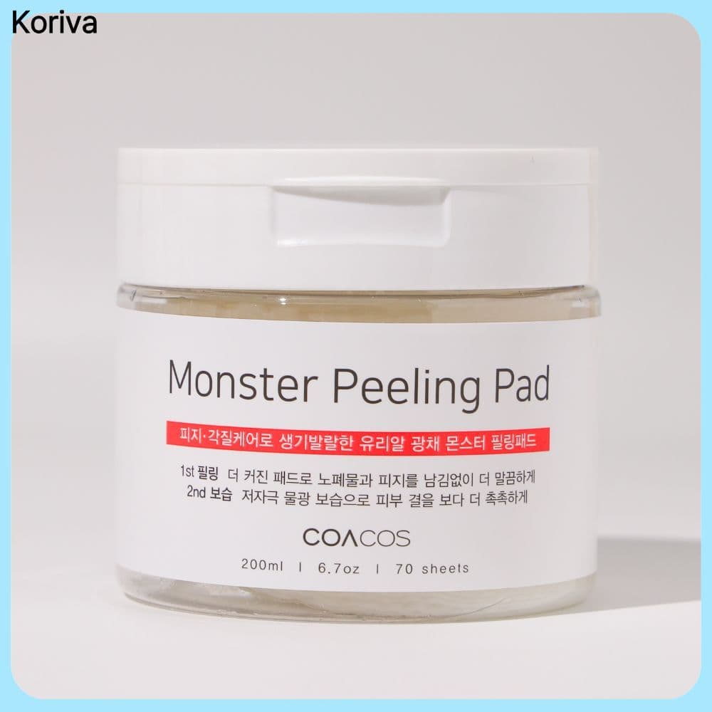 COARCOS Monster Peeling Pad 200ml 70 Almofadas Almofada De Toner Facial Algodão De Beleza Diária