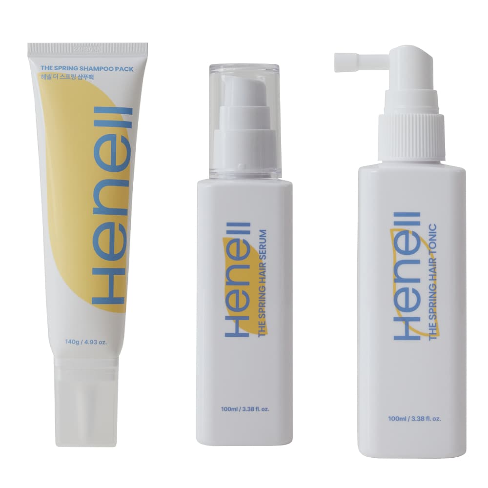 [HENELL] Pacote De Shampoo The Spring/Soro Capilar/Tônico