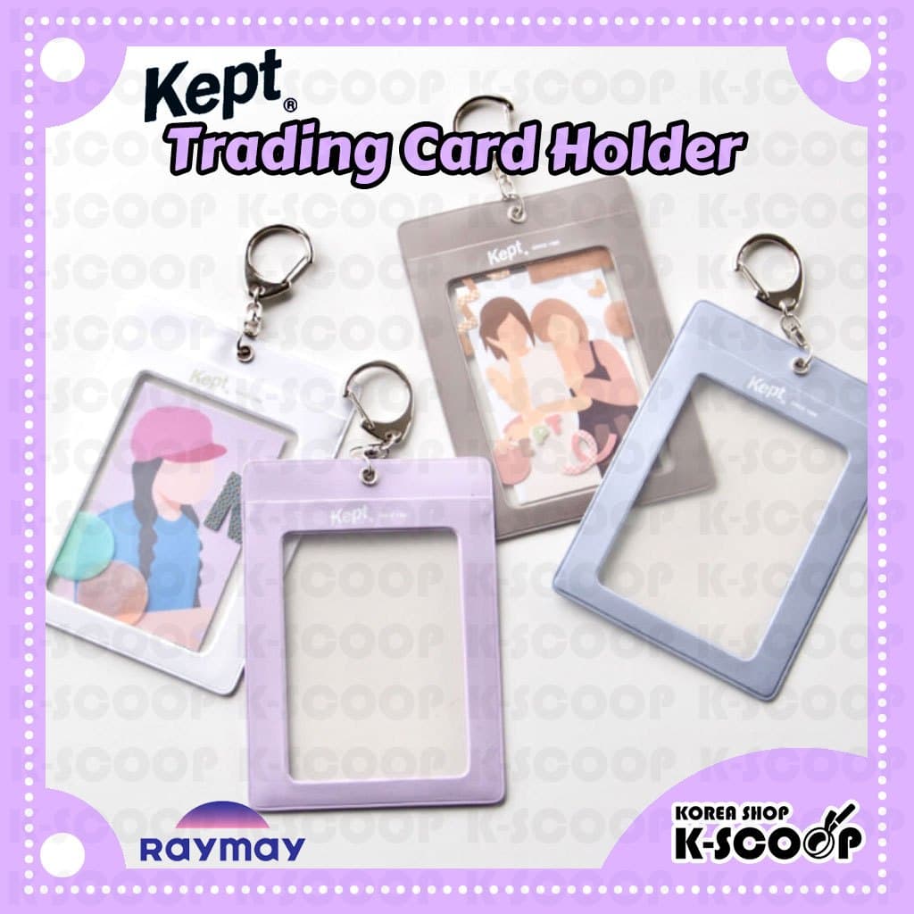 Raymay Kept Porta-Cartões Colecionáveis KP1132 Transparente Personalizável Fotográficos Com Chaveiro