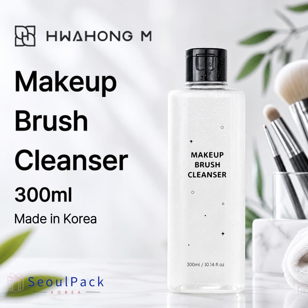 [HWAHONG M] Limpador Pincel De Maquiagem 300ml | De Escova Coreano Para Cerdas Naturais E Sintéticas Puff Fórmula Sem Da