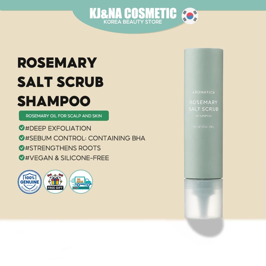 Shampoo Esfoliante Com Sal De Alecrim Aromatica 300g