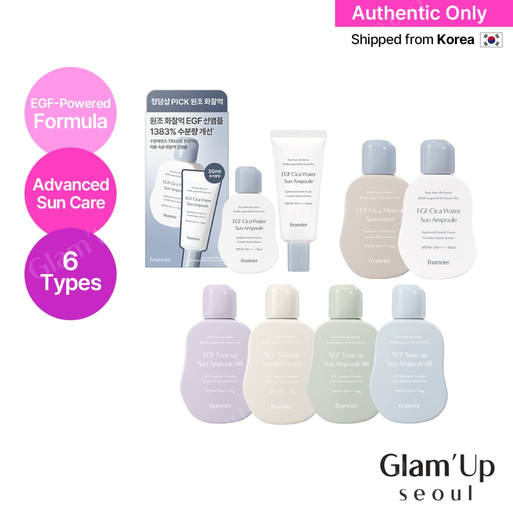 [Promrier] EGF Sun care Series Ampola Solar De Água Protetor Mineral Tone Up BB-Moisture Essence Diário Para Cuidados Com O Sol
