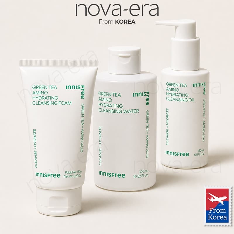 Innisfree Green Tea Amino Cleanser Foam / Water / Oil Cuidados Com A Pele Coreanos