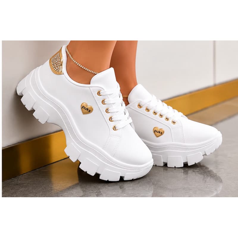 Tenis casual feminino alto leve