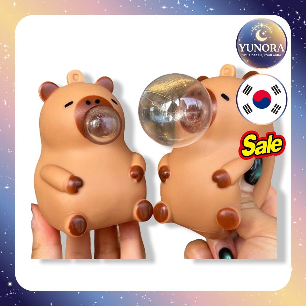 [angplus] Brinquedo De Bola De Alívio De Estresse Mole Macio De Capivara , 1 Unidade/Coreano /