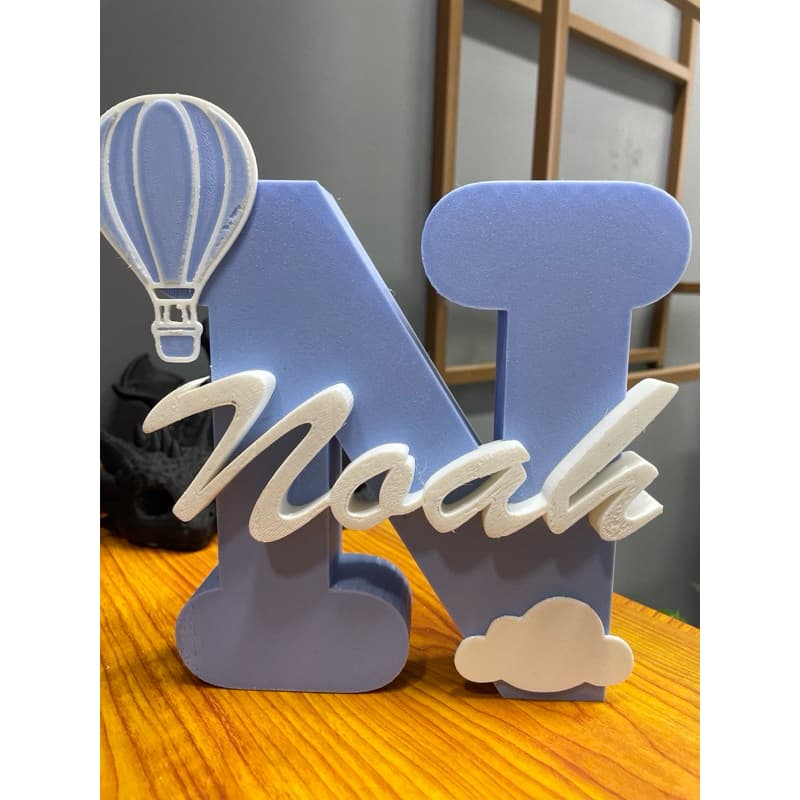 Letreiro Decorativo 3D Personalizado - Nome para Bebê, Filho, Namorado presente criativo