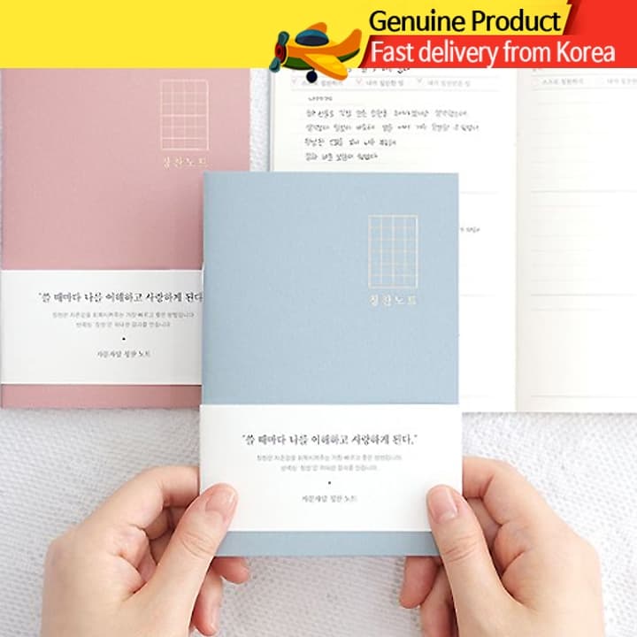 Mini Caderno de Anotações | Indigo Self-Questioning Praise Mini Note Diário Pessoal | Produto da Coreia