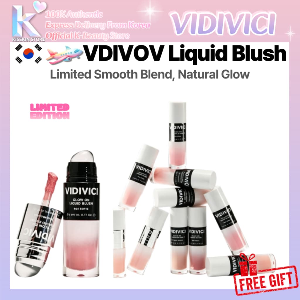 [VIDIVICI] VDIVOV VidiviciBlusher 5g | Dewy Radiant Finish Coreia Envio Direto