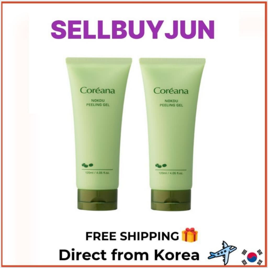 [Coreana] Gel Peeling Suave Feijão Mung 120ml Conjunto 2 Unidades | Cuidado De Limpeza Facial Hidratante Diário
