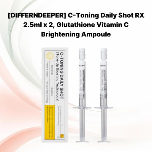 [DIFFER & DEEPER] C-Toning Daily Shot RX 2.5ml x 2 , Ampola Iluminadora De Glutationa Vitamina