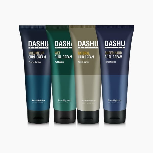 DASHU DAILY Volume Up Curl Cream 150ml/Creme Natural Para Cabelo Super Hard Cachos Molhados 150ml