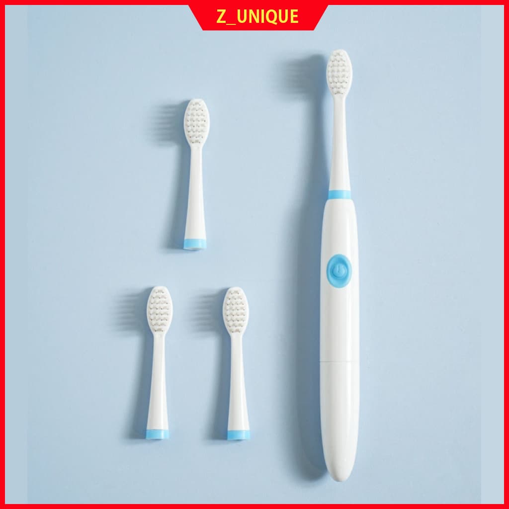 Conjunto De Escova De Dentes Elétrica Slim Sonic E Cabeças De Reposição (1 Alça + 3 Recarga)