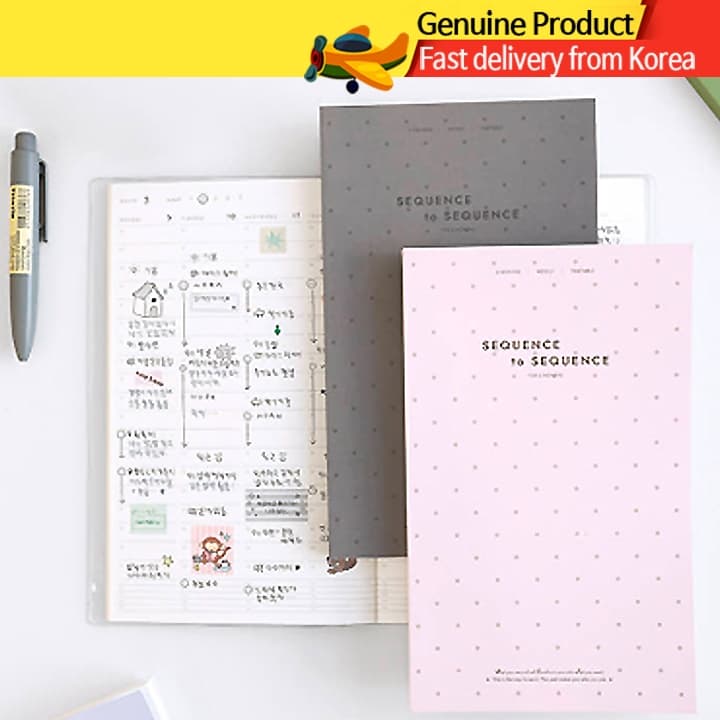 Planner 6 Meses Permanente | BEOND Sequence to Sequence Time Planner Diary Agenda Caderno de Metas Produto Coreano