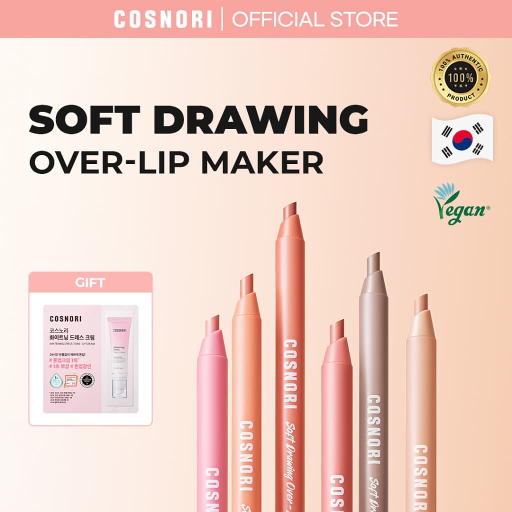 COSNORI Soft Drawing Over-lip Maker (6 Cores)
