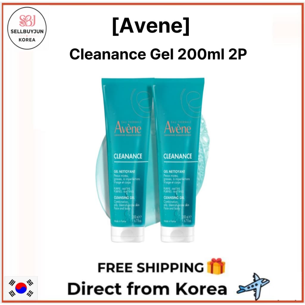 [Avene] Gel De Limpeza Cleanance 200ml 2pcs | Sabonete Facial E Corporal