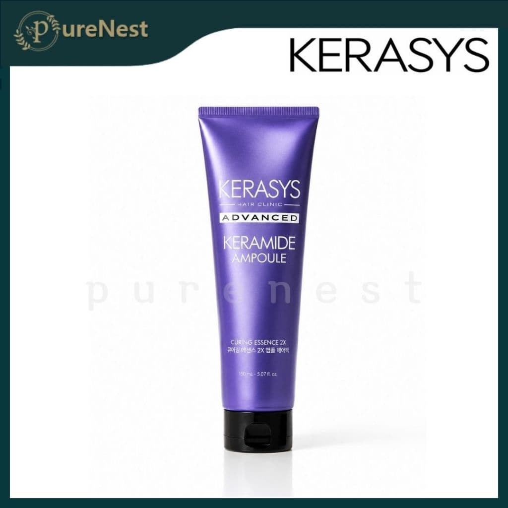 [KERASYS] Essência Capilar Keramide Volume Curling 2X 150ml - Cuidado para Cabelos Danificados, Proteção Térmica