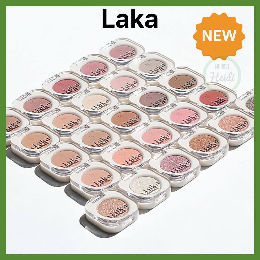Coreia 🇰🇷 [Laka] Sombra Mono 1.8g | 50 Cores Altamente Pigmentado Acabamento Fosco E Brilhante Adequado Para Viagens Uso