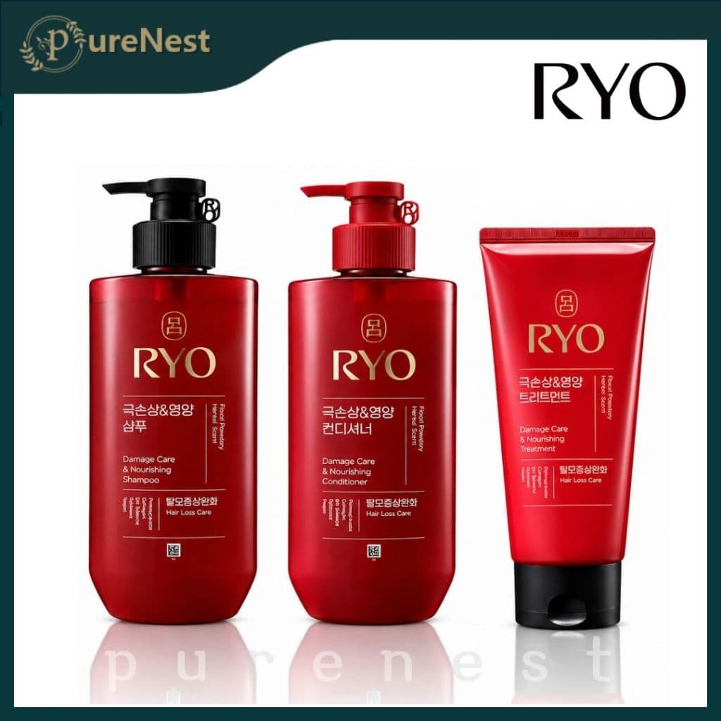 [RYO] Shampoo Hambit para Cabelos Danificados e Nutrição 480ml / Tratamento 300ml