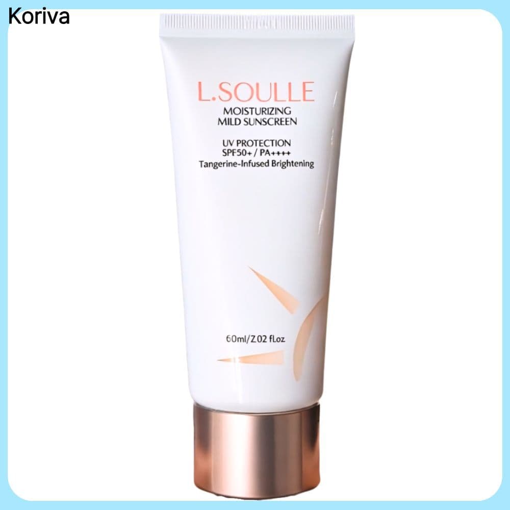 ELSOLE Protetor Solar Suave Fps50 + PA + 60ml Proteção UV Diária Facial Cuidados Familiares