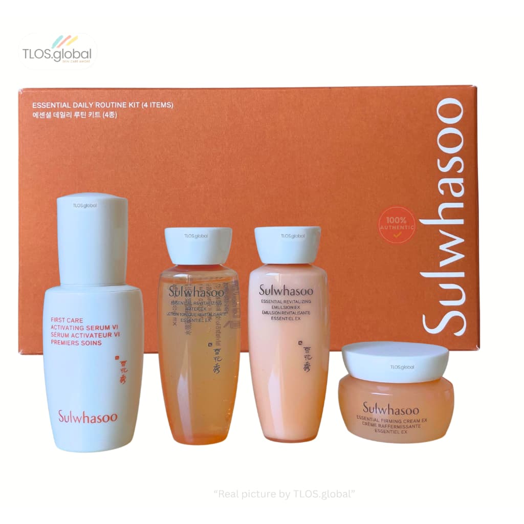 Sulwhasoo Essential Daily Routine Kit 4 Items Anti Wrinkle Moisturizing