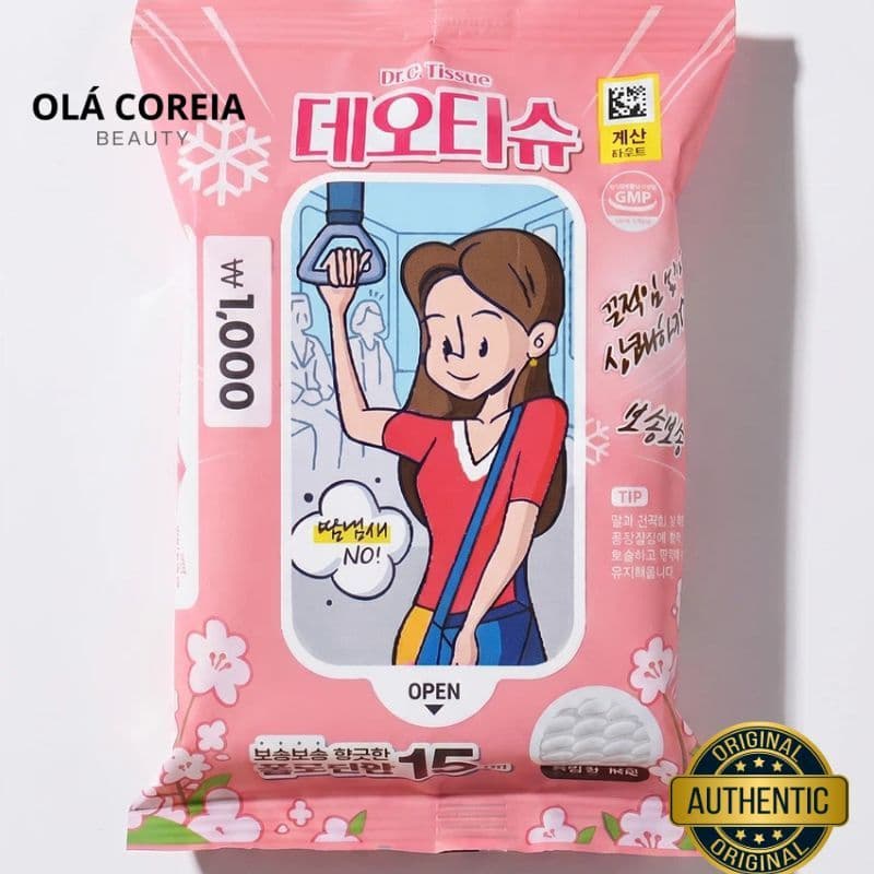 DAISO-Lenços De Resfriamento 15 Folhas (Aroma Floral)
