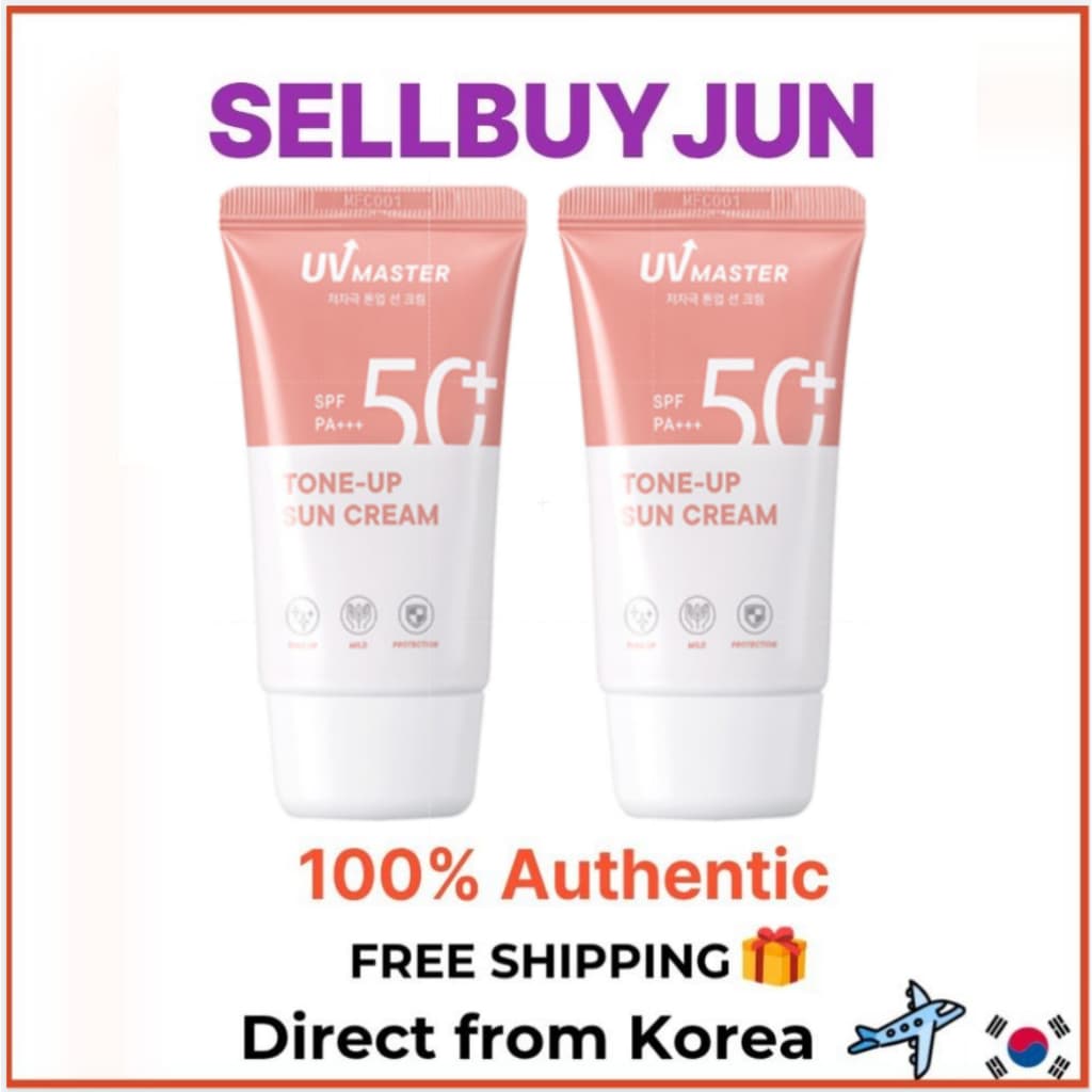 [Tonymoly] Creme Solar Tonificante UV Master Fps50 + PA + + 50ml 2P Conjunto Duplo | Base De Maquiagem Iluminadora Natur