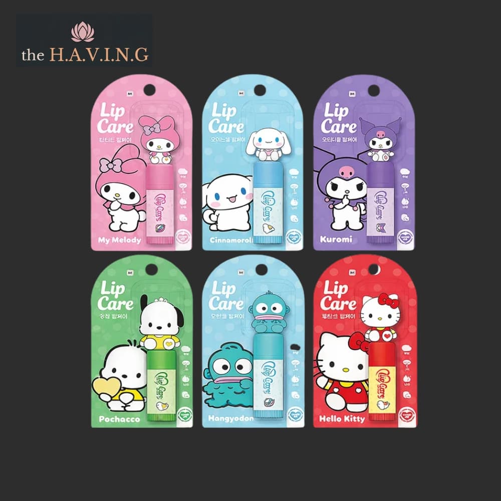 [SANRIO] Bálsamo Labial (4.5g) _umidade/Colorido_kitty/Kuromi/My Melody/Cinnamoroll Pompompurin_cuidados Com Os Lábios