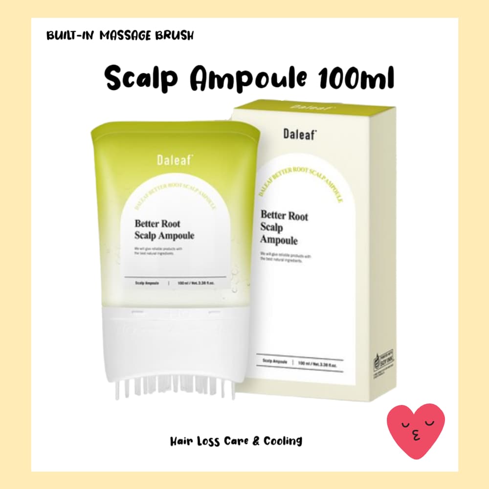 [Daleaf] Ampola Better Root Scalp 100ml-Tônico Capilar Massageador E Tratamento Do Couro Cabeludo Para Cuidados Com A Queda De Cabelo