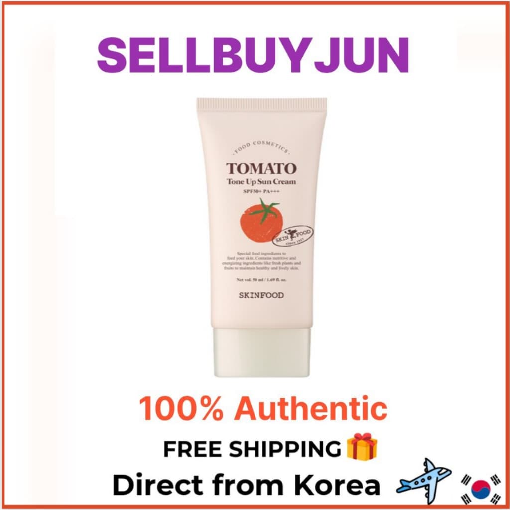 [Skinfood] Creme Solar Tonificante Tomate 50ml | Pacote De Protetor Diário