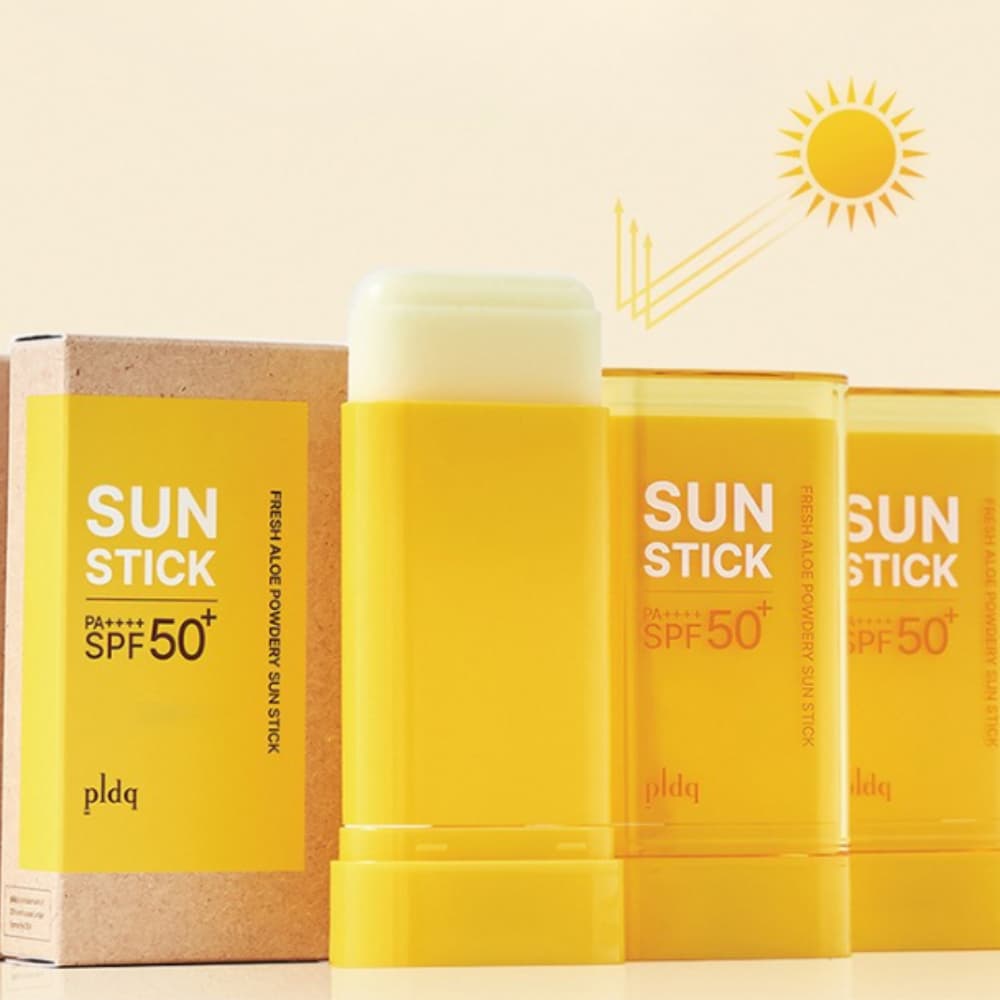 PLDQ Fresh Aloe Powdery Sun Stick Fps50 + PA + 20g Protetor Solar Facial Diário Leve